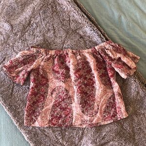 Madewell off the shoulder top! Only worn once